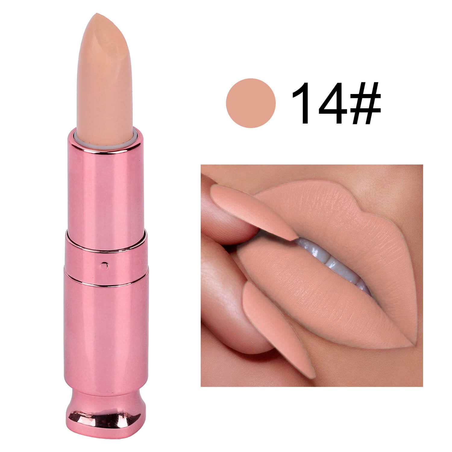 Rouge à lèvres baume longue tenue mat, facile à appliquer, sans transfert