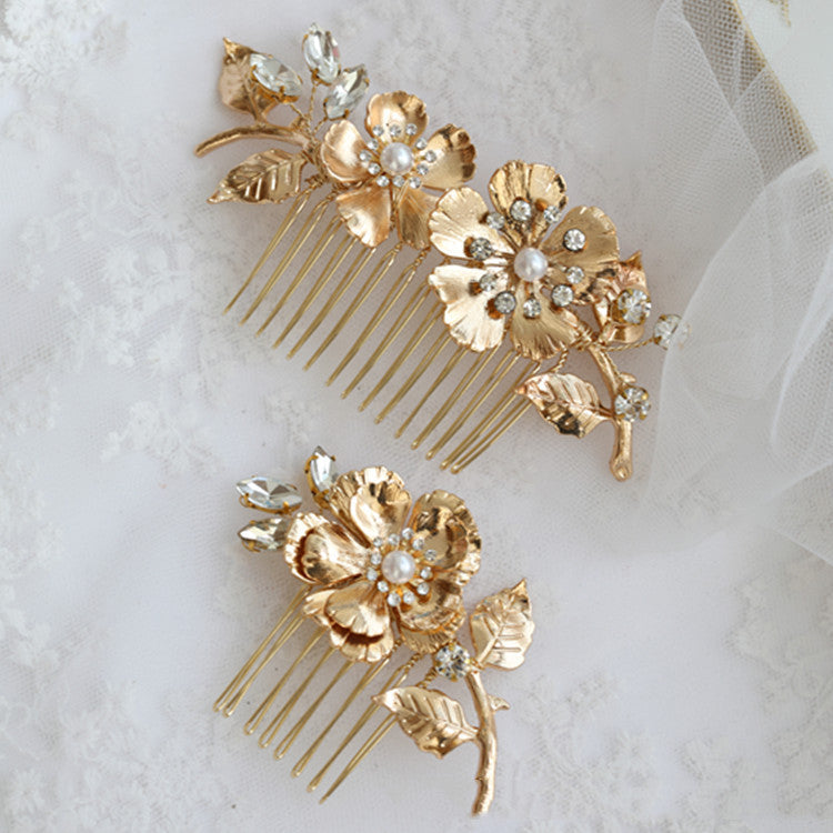 Accessoires pour cheveux fleur vintage strass femme