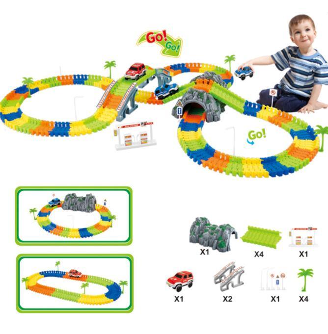 Jouets de construction pour piste électrique DIY pour enfants