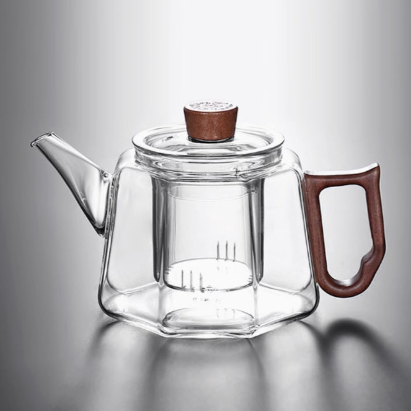 Théière en verre vintage, cuisinière électrique en céramique pour usage domestique