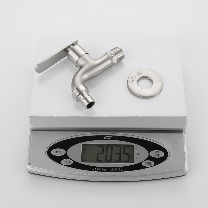 Robinet de machine à laver en acier inoxydable 304, antigel et anti-explosion