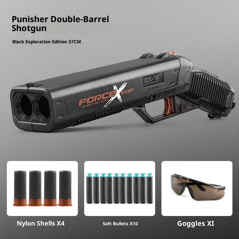S686 Double-barreled Shotgun Spray Double-barreled Toy Gun Can Launch Children's Simulation Boy