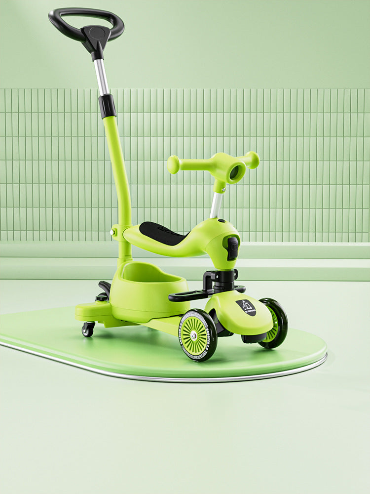 Trottinette bébé avec siège - Pousse ou glisse