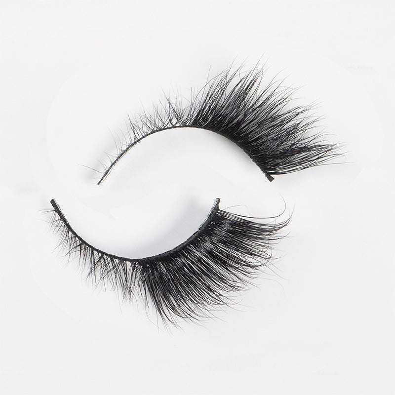 3d Three-dimensional Mink Hair False Eyelashes Natural Thick Eye Tail Lengthening Messy Curl