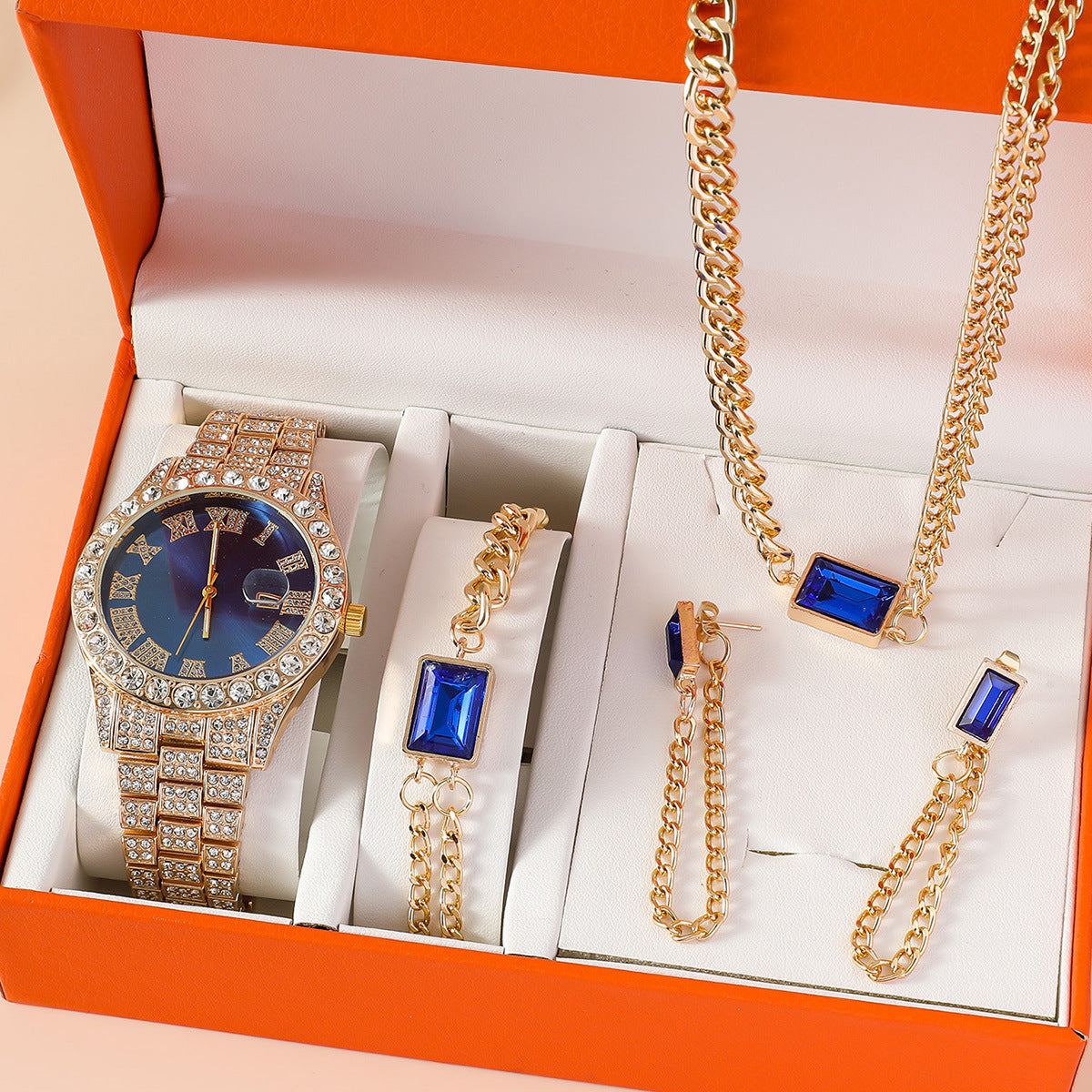 Women's Watch Set Fashionable Ins Style All-match Quartz