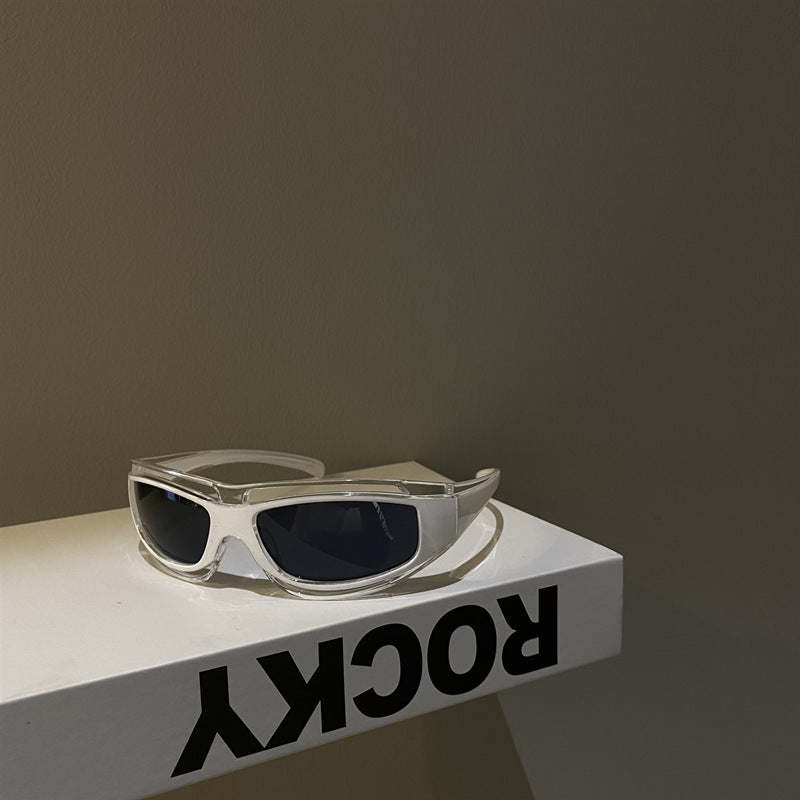 Punk Red Funny Technology Glasses Anti Sun