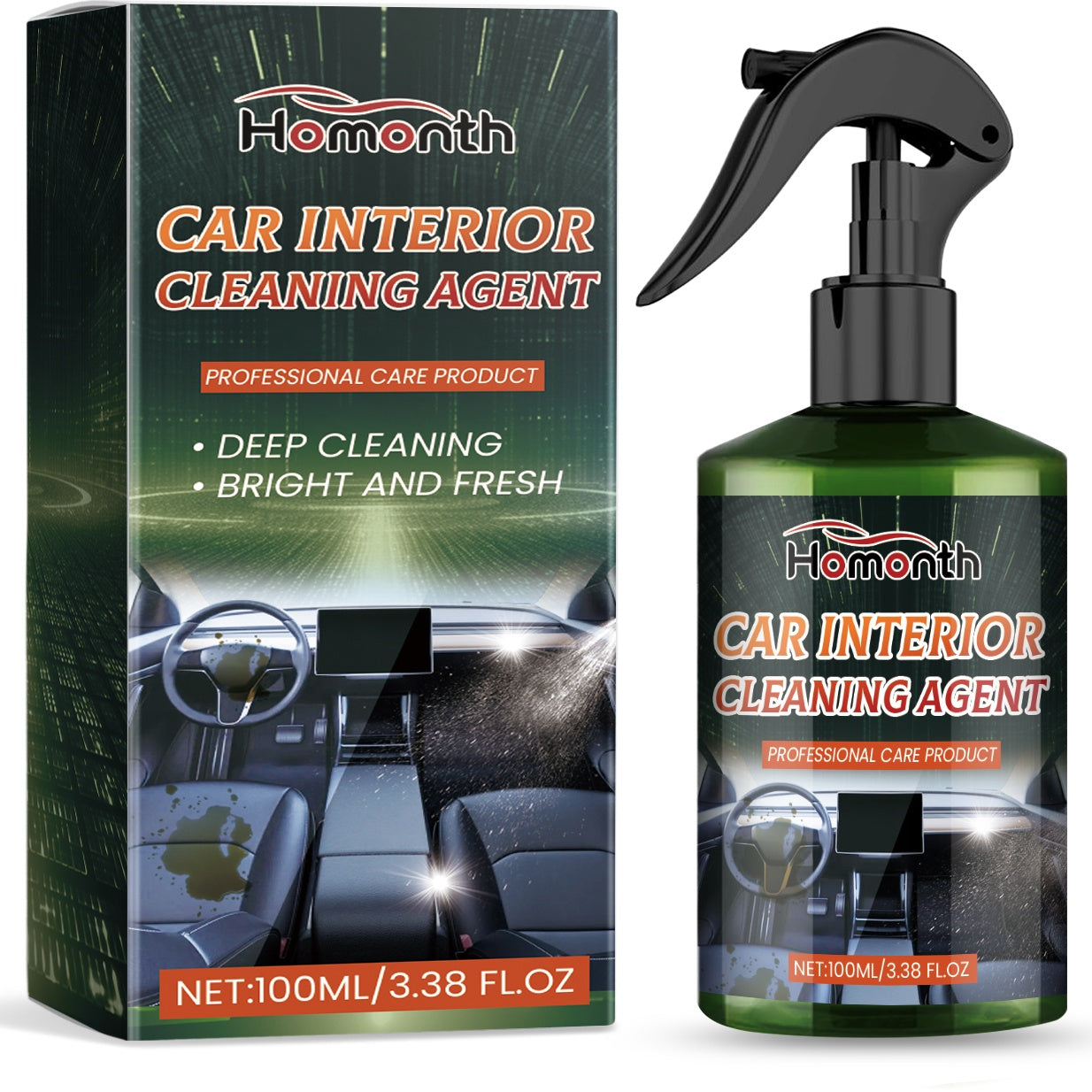 Agent de nettoyage pour intérieur de voiture