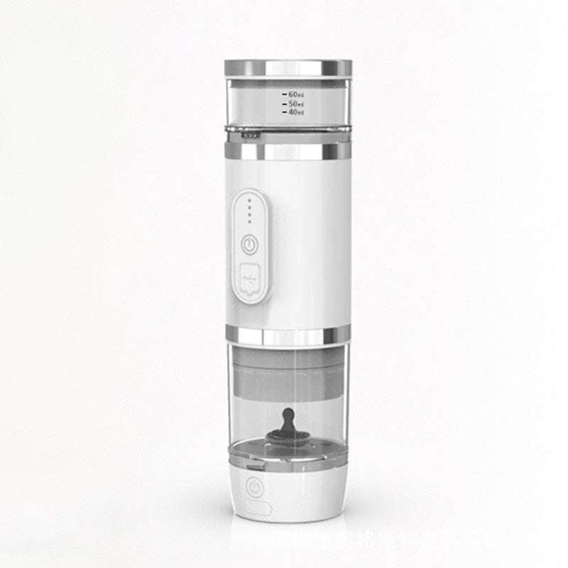 Machine à café italienne trois-en-un intégrée, sans fil, portable, avec fonction de chauffage et de mousse de café