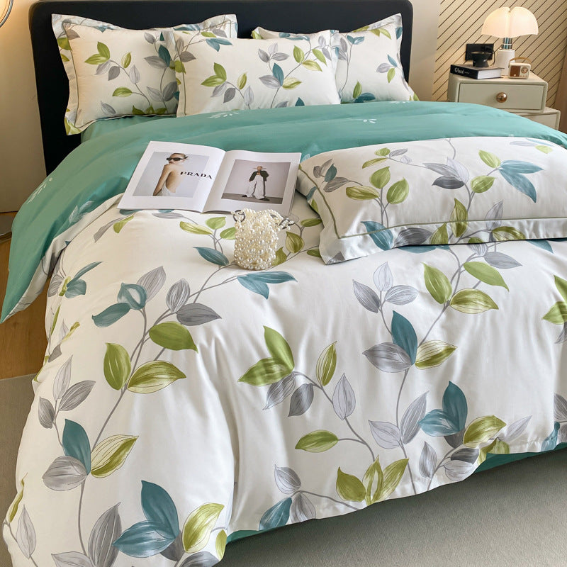 Cotton Four-piece Cotton Quilt Cover Bed Sheet Bedding