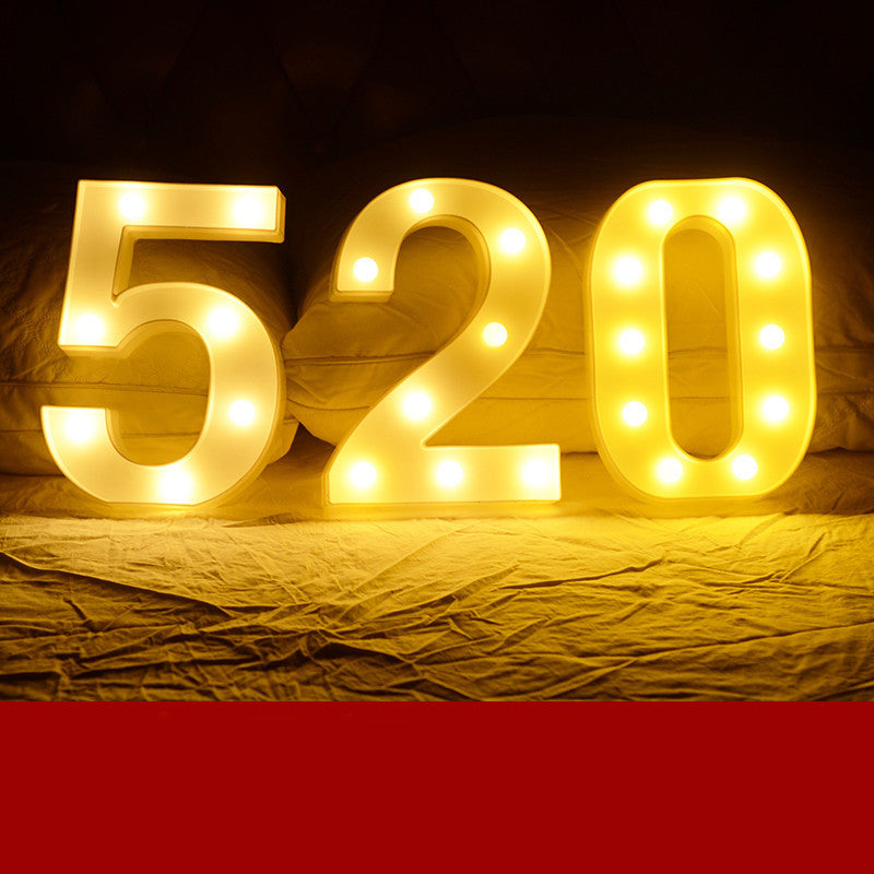 Lettres Lumineuses LED Joyeux Anniversaire Demande en Mariage Décoration