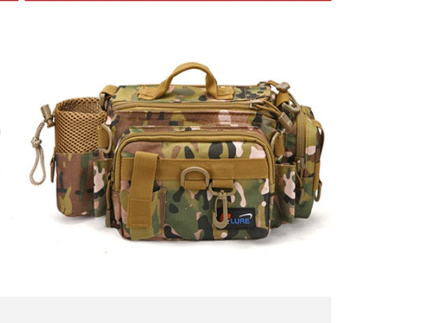 Multifunctional Waist Bag, Shoulder Bag, Messenger Bag, Pole Bag, Waterproof