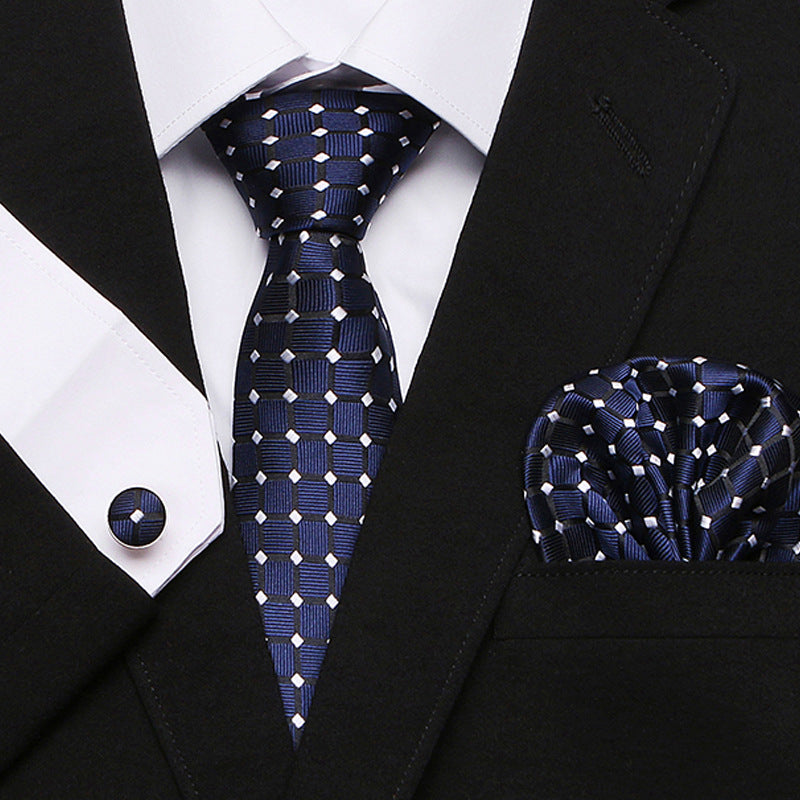 Costume trois pièces cravate homme de la nouvelle série cravate fleur de cachemire