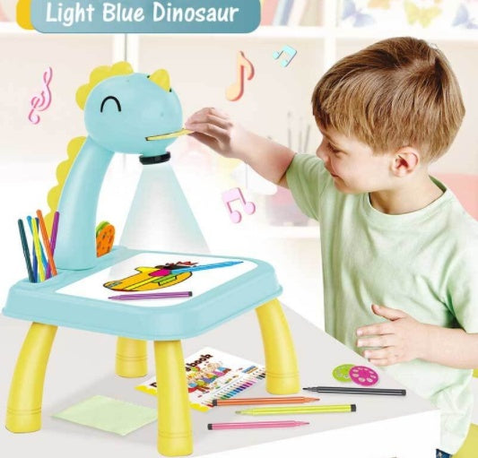 Jouet de table de dessin artistique projecteur LED, tableau de peinture pour enfants, bureau d'arts et d'artisanat, jouets éducatifs et cadeaux d'apprentissage par projection