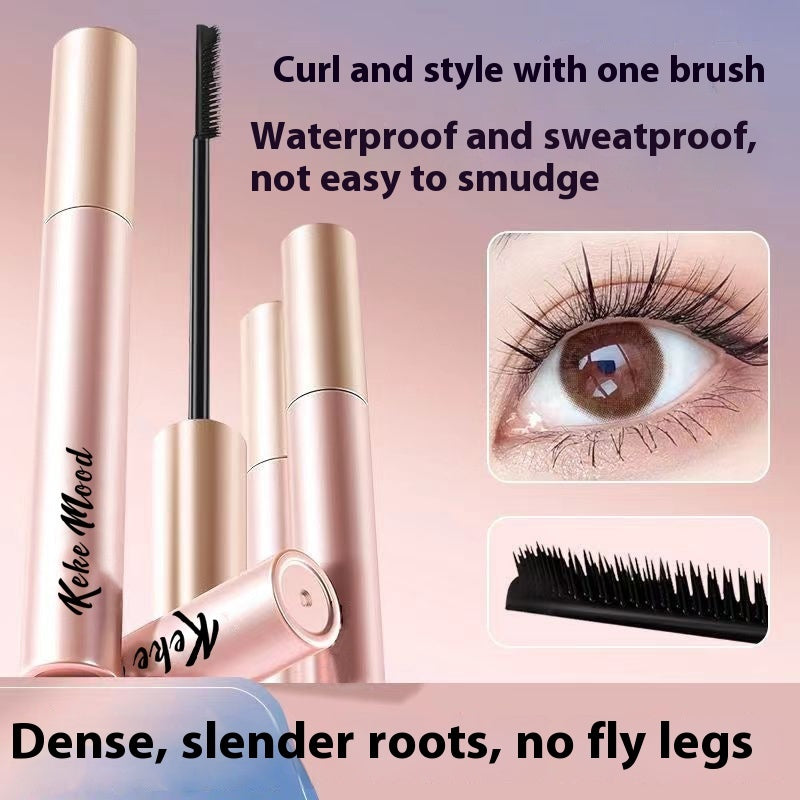 Mascara Recourbant et Allongeant, Tenue Longue Durée, Anti-Bavures, Résistant à l'Eau et à la Transpiration