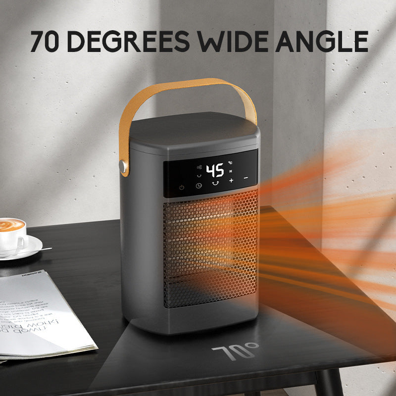 Souffleur d'air chaud ménager, petit appareil de chauffage télécommandé à tête oscillante