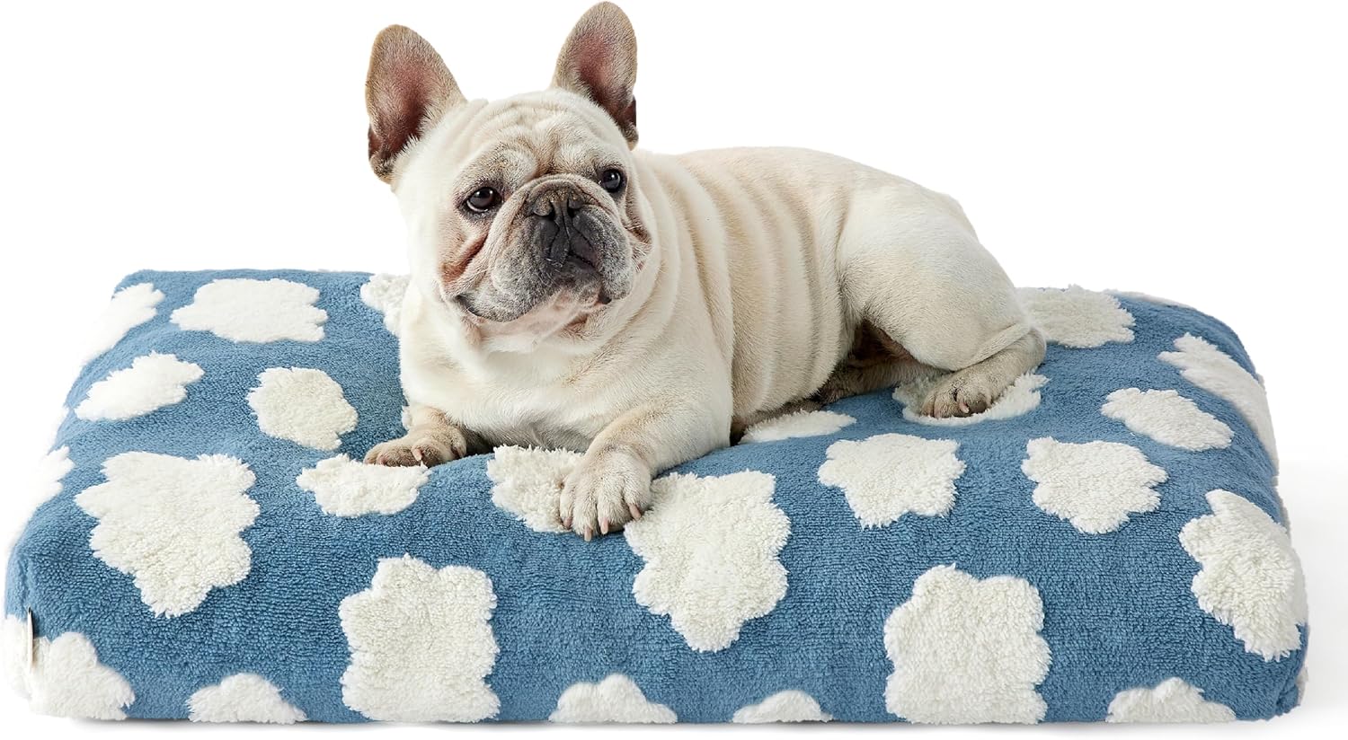 Dog Beds Large Sized Dog Thick Shredded Chopped Foam Pet Bed Dog Bed Indoor With Removable Cover Cute Modern Fuzzy Plush Anti Slip Bottom