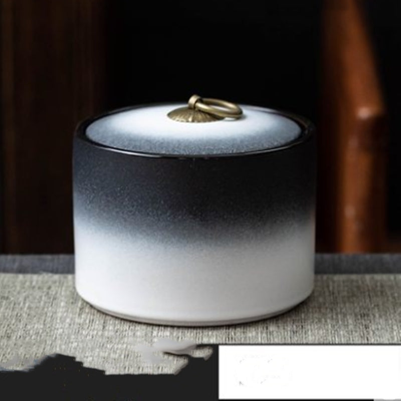 Cendrier en poterie noire brute, créatif, pour salon, bureau de luxe léger