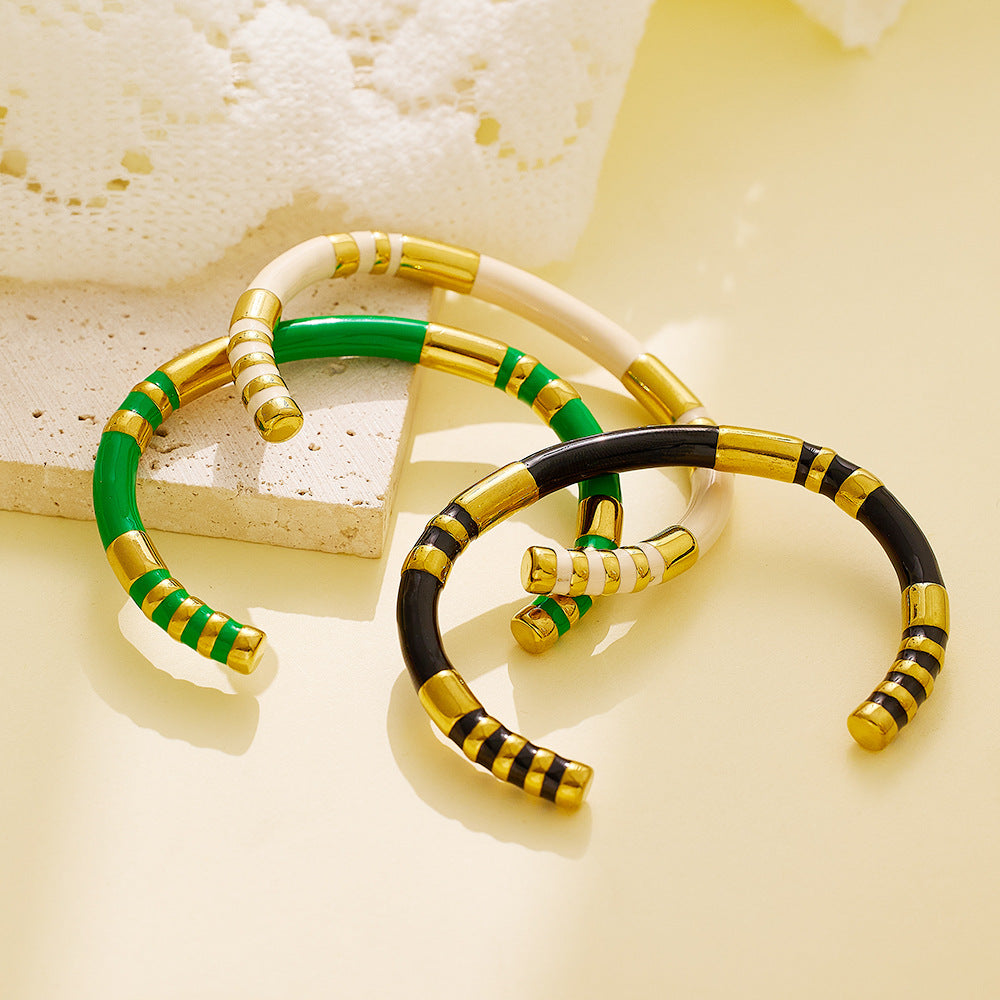 Fashion Bamboo Titanium Steel Bracelet For Women
