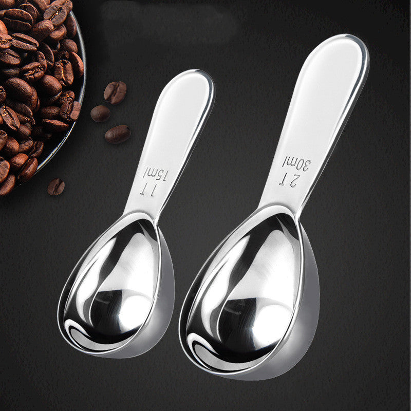 Cuillère doseuse en acier inoxydable pour balance à café, ustensiles de pâtisserie