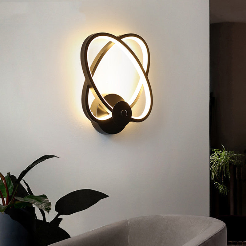 Éclairage LED mural de fond moderne et minimaliste