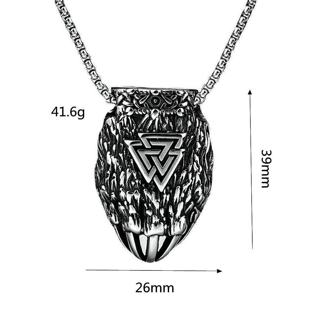 Vintage Men's Stainless Steel Ornament Titanium Steel Pendant Necklace