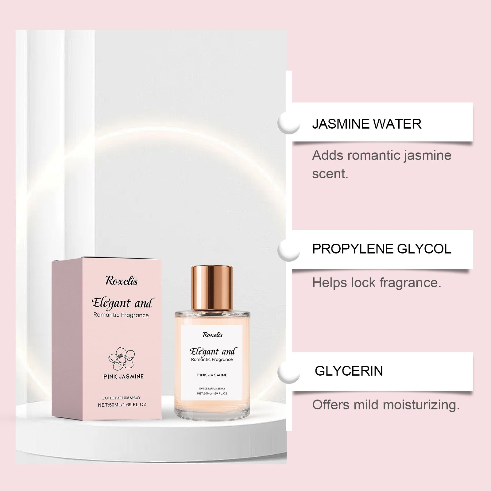 Ya Rou Romantic Jasmine Fragrance Gentle And Natural Eau De Toilette