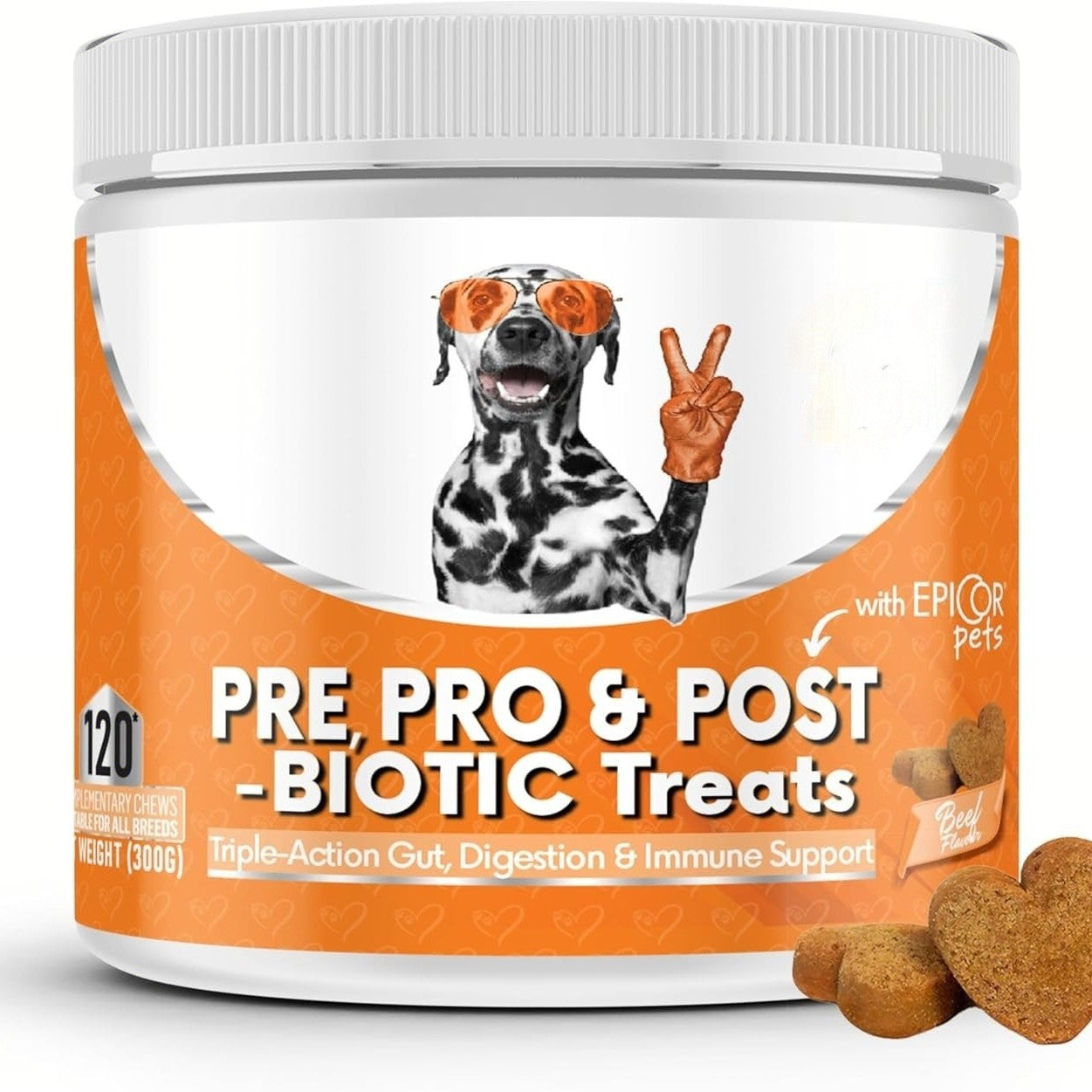 Friandises Digestives Prébiotiques pour Chiens Soin de la Santé Intestinale Produits de Soins pour Animaux de Compagnie