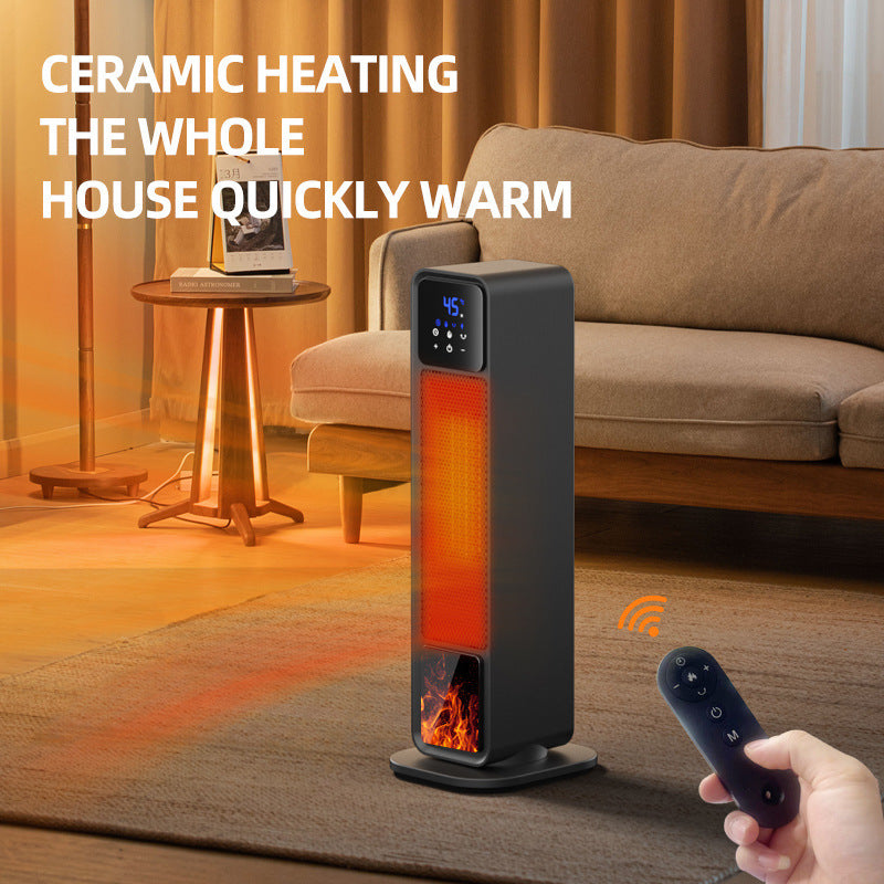 Radiateur électrique domestique sur pied à chauffage rapide avec tête oscillante