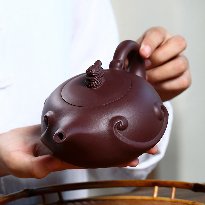 Pure Handmade Longying Teapot Large Capacity 420ml Tea Set