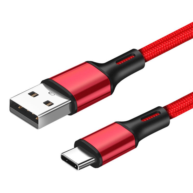 Mobile Phone Data Cable Fast Charging Nylon Braided Wire