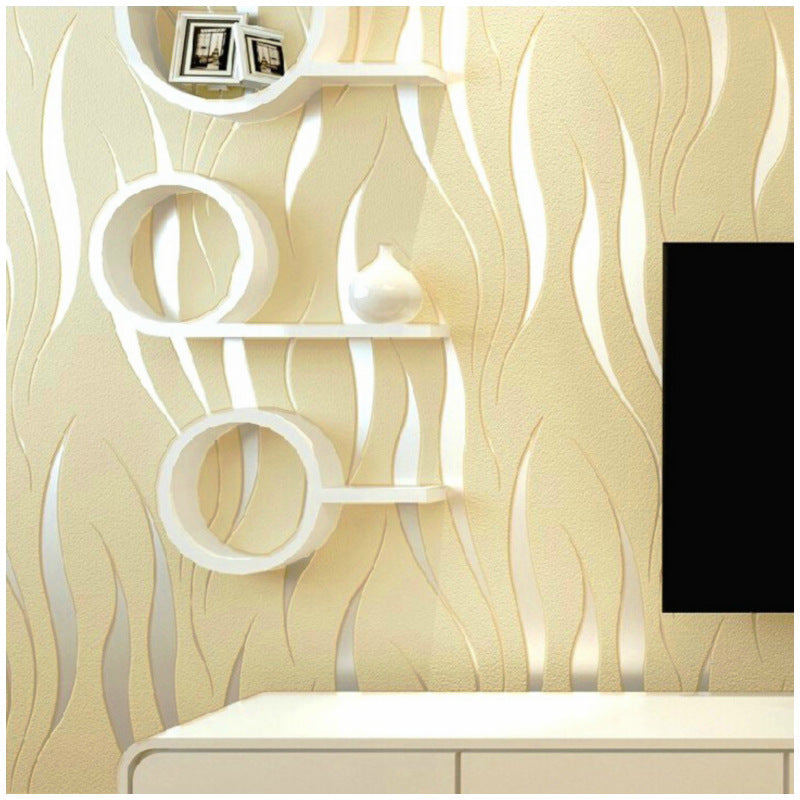 Non-woven Bedroom Living Room 3D Three-dimensional Relief Wallpaper