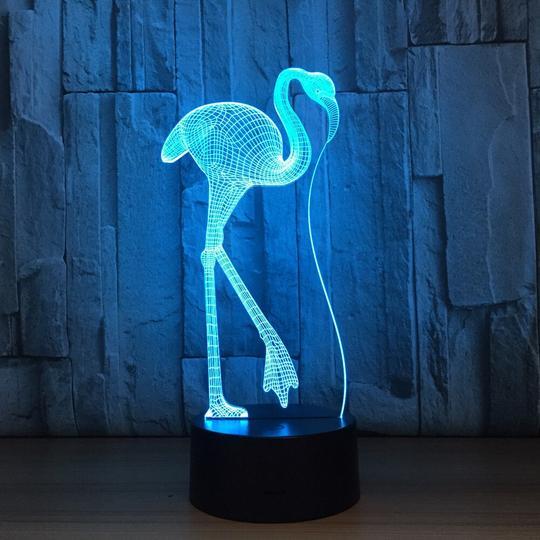 Lampe de Table 3D LED Visuelle Télécommande Tactile Colorée Cadeau Petite Lampe
