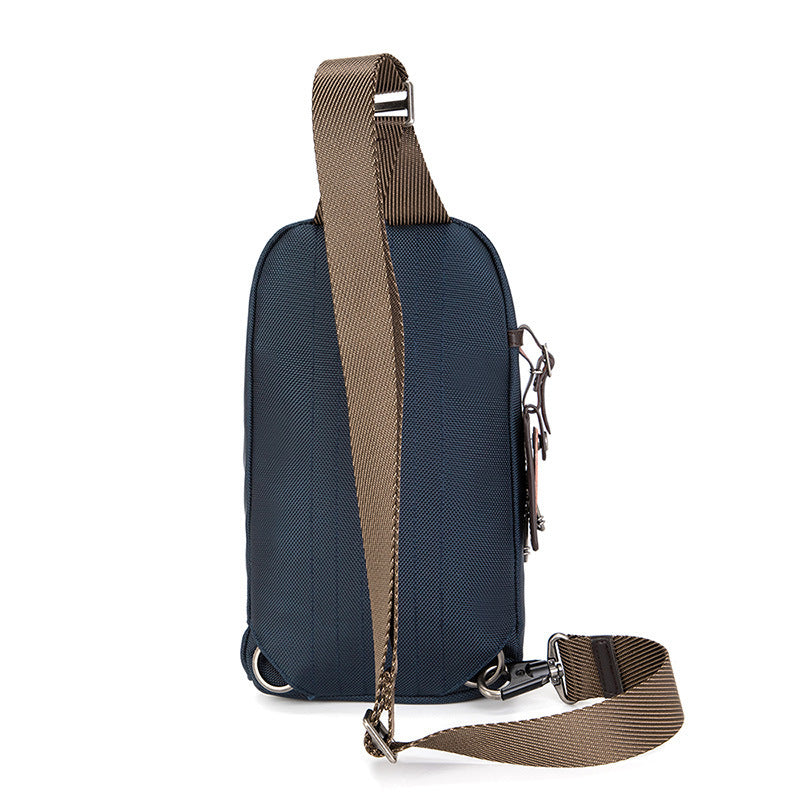 Sac de poitrine pour homme en nylon, sac à bandoulière, mode décontractée