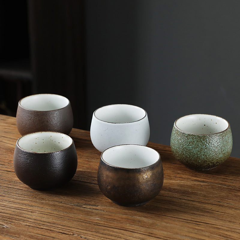 Simple Style Retro Domestic Ceramic Fambe Tea Cup