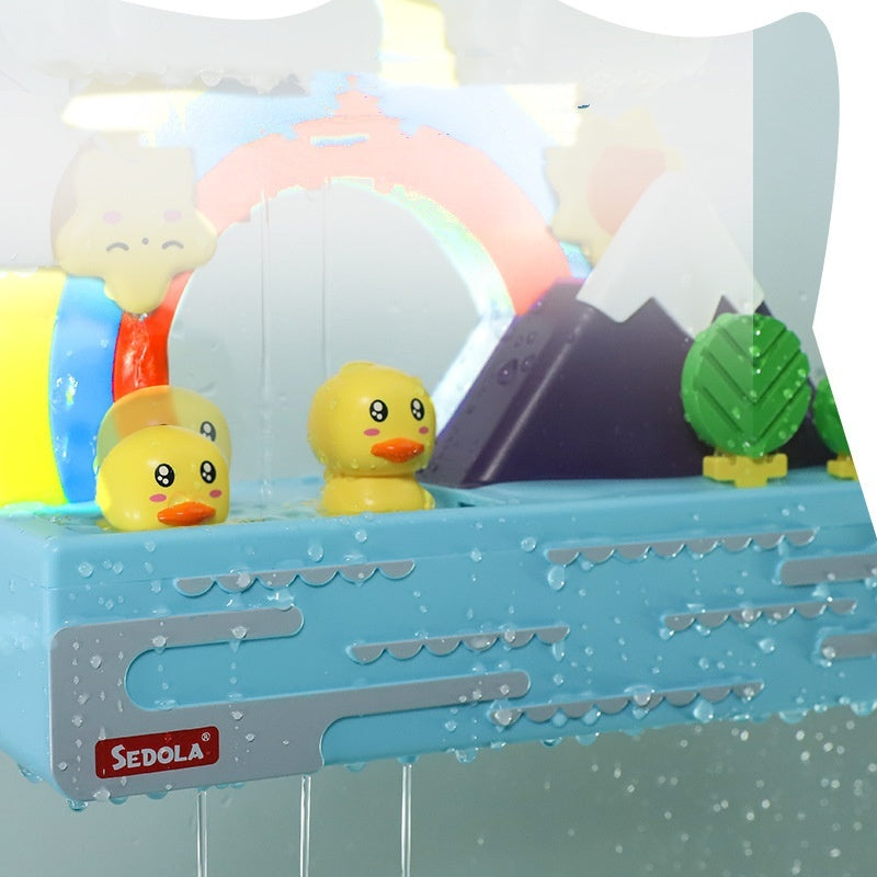 Children's Rainbow Little Duck Water Toys