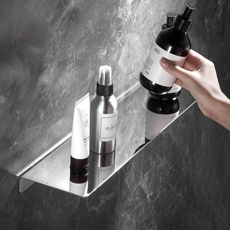 Bathroom Wall-mounted Washstand Mirror Front Storage Rack