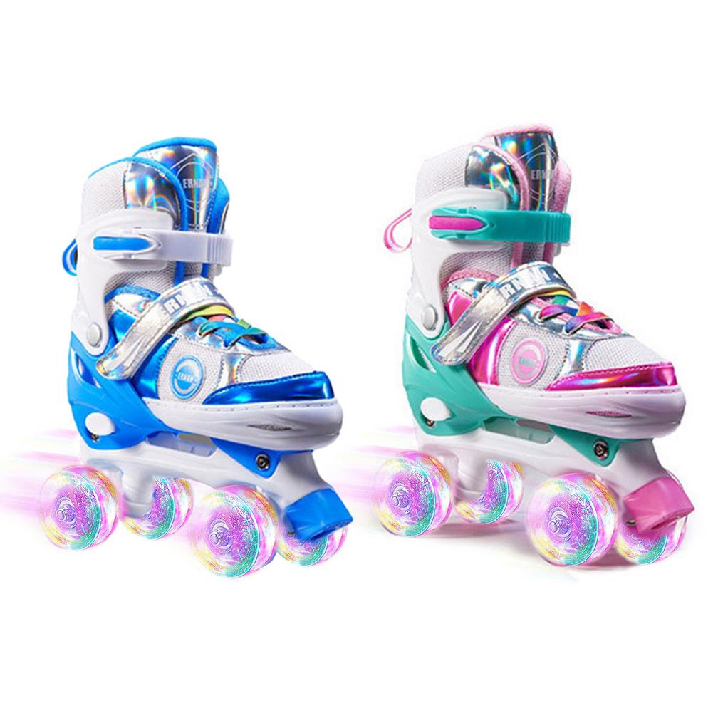 PU Full Children's Roller Skates Double Row