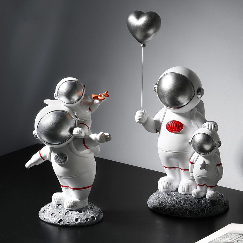 Parent-child Astronaut Living Room Porch TV Cabinet Desktop Baubles Children's Room Decorations Gift