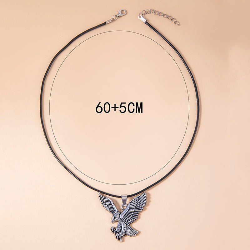 Collier Homme Pendentif Aigle Chauve Hip Hop