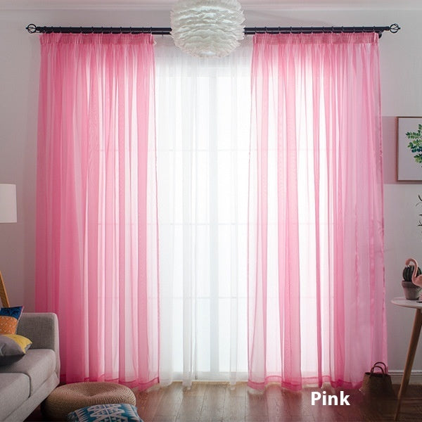 Wide Terylene Curtain Window Screen Fabric Solid Color
