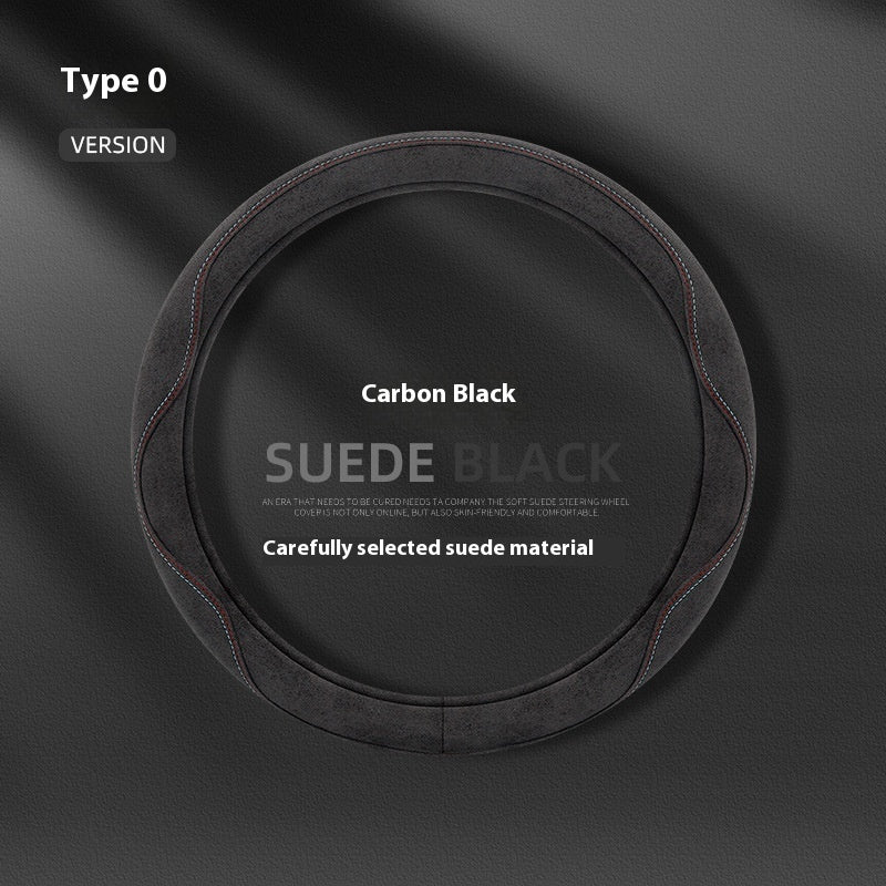 Car Steering Wheel Cover Suede Non-slip Comfortable