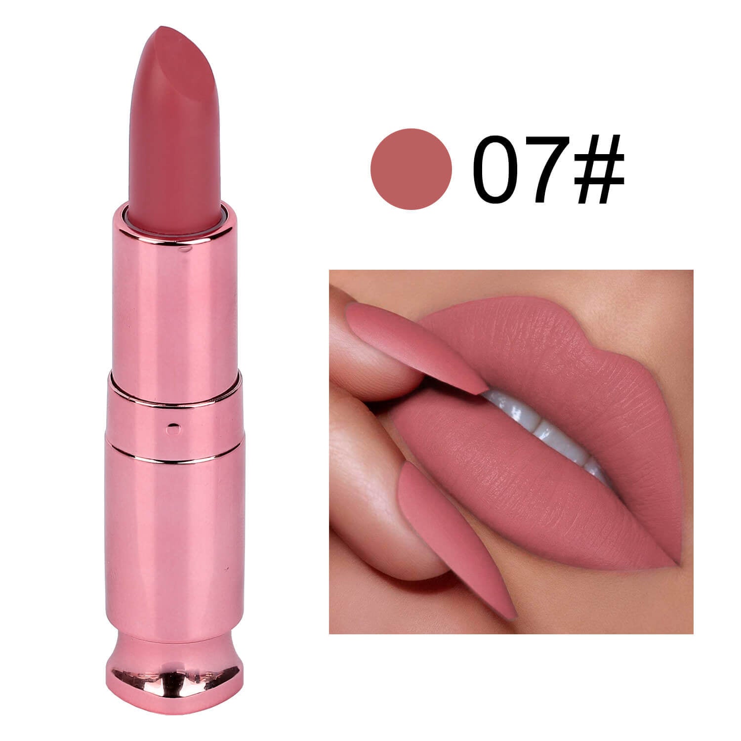 Rouge à lèvres baume longue tenue mat, facile à appliquer, sans transfert