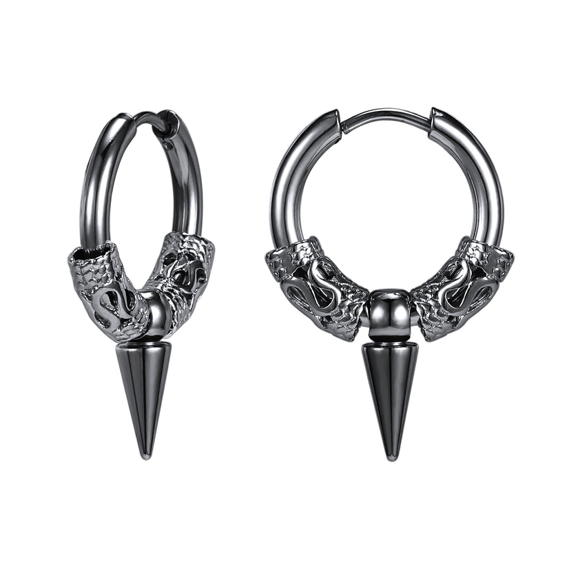 Women's Stainless Steel Hip Hop Earrings