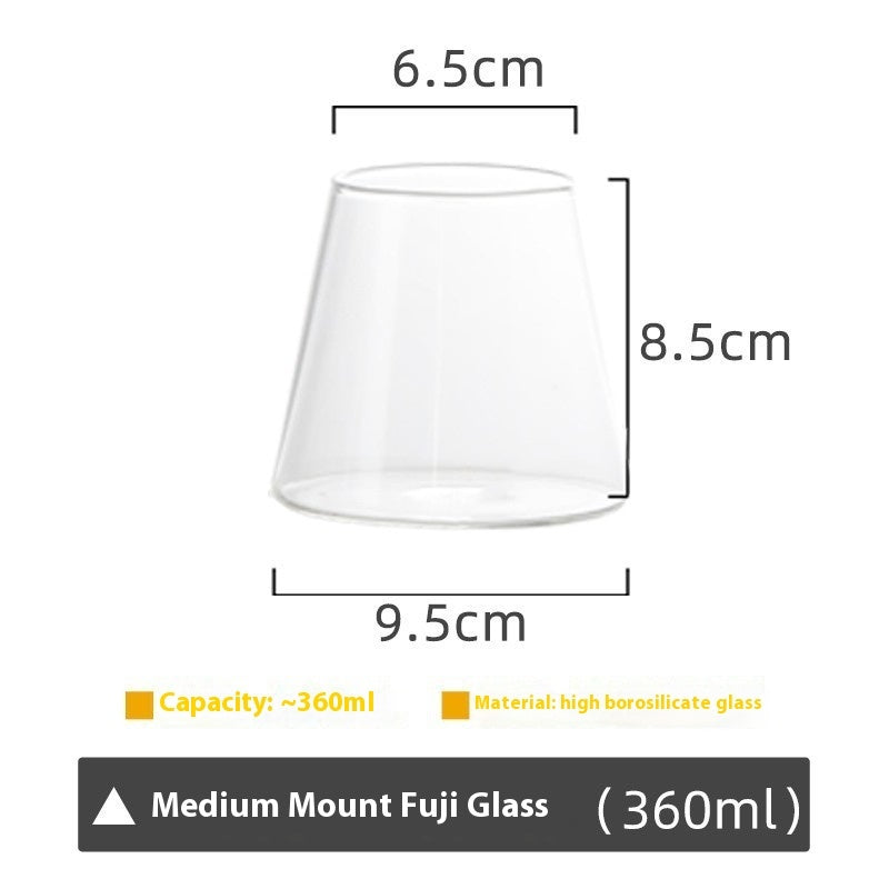 Tasse à café latte en verre Montagne