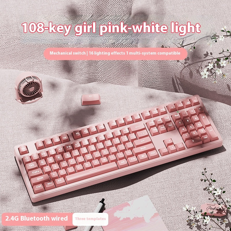 Office Game Wireless Bluetooth Three-model Mechanical Keyboard