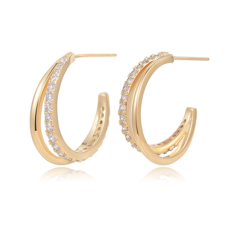 Fashion Metal Irregular Pop Earrings