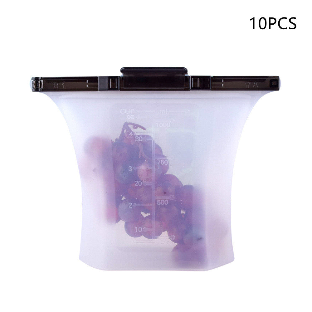 Sac de conservation alimentaire en silicone pour réfrigérateur