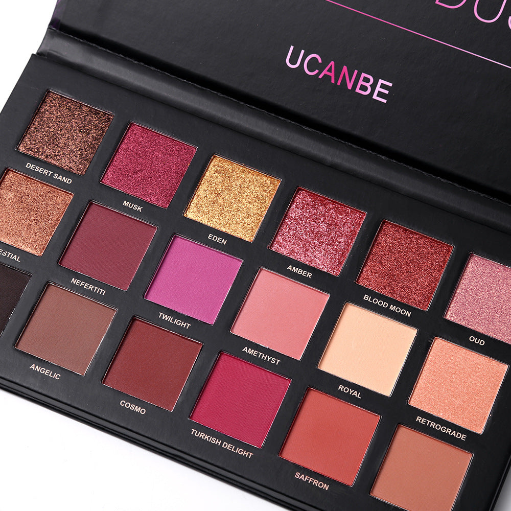 La nouvelle palette de fards à paupières or rose de 18 couleurs