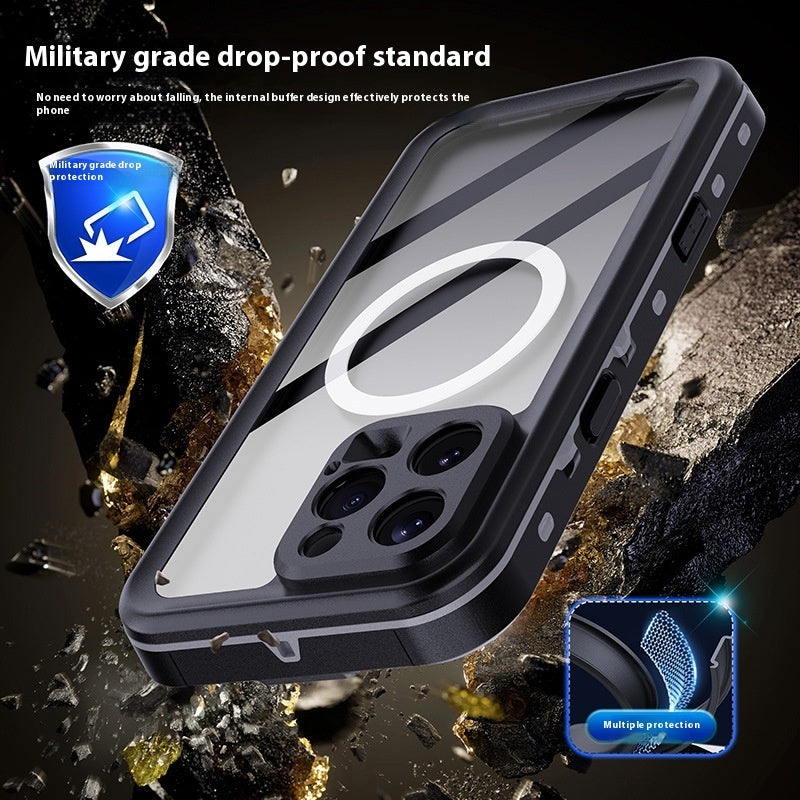 Coque étanche et antichute pour téléphone portable pour la natation et la plongée