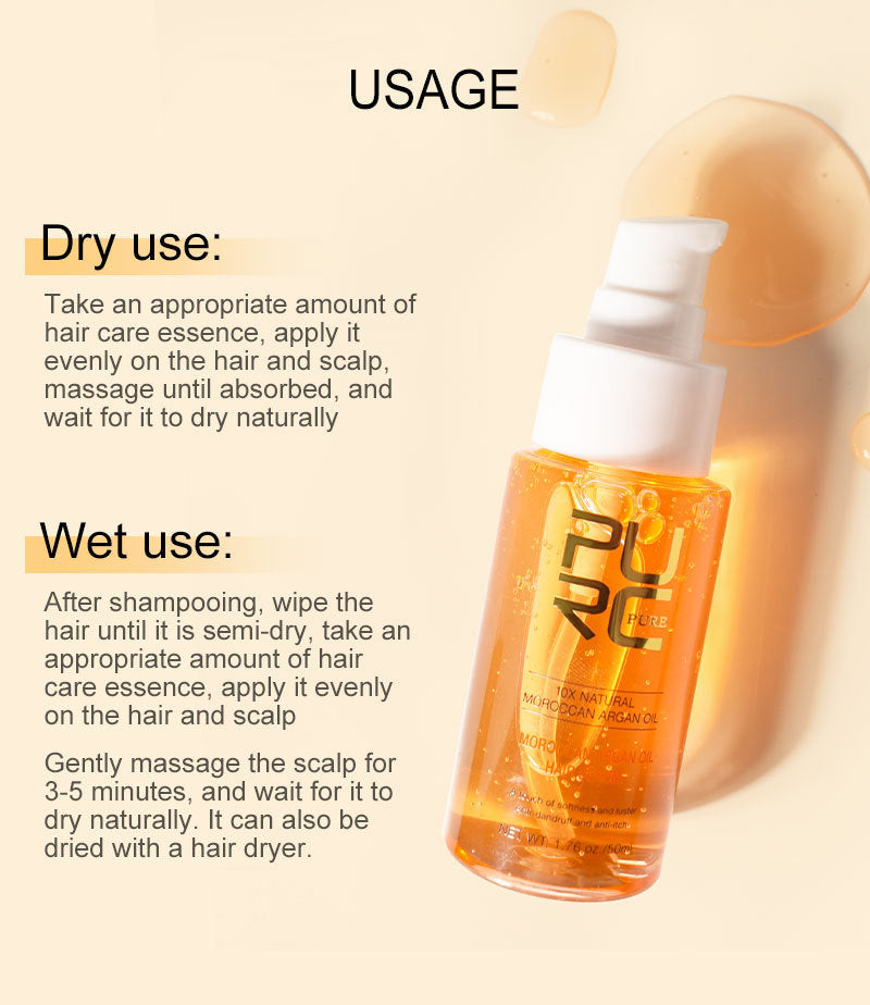 Huile essentielle pour des cheveux doux et brillants
